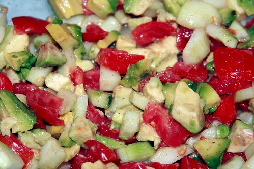 Tomato, Cucumber and Avocado