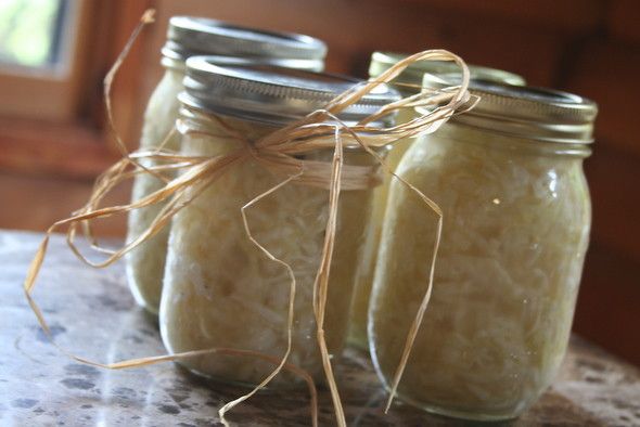 Sauerkraut in Jars