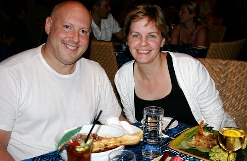 Seth and Ann Marie at Mama's Fish House in Maui