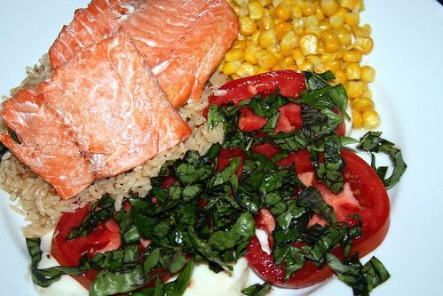 Wild Salmon Dinner with Bone Broth and Butter