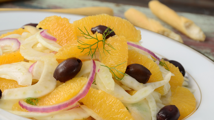Fennel, Beet, Blood Orange & Kalamata Olive Salad