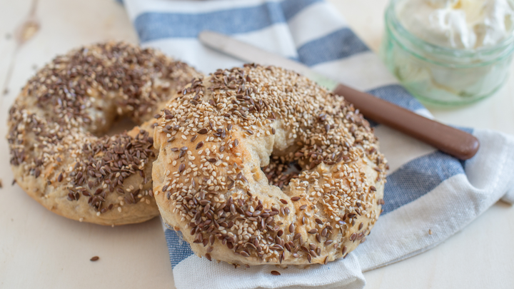 Whole Wheat Sourdough Bagels