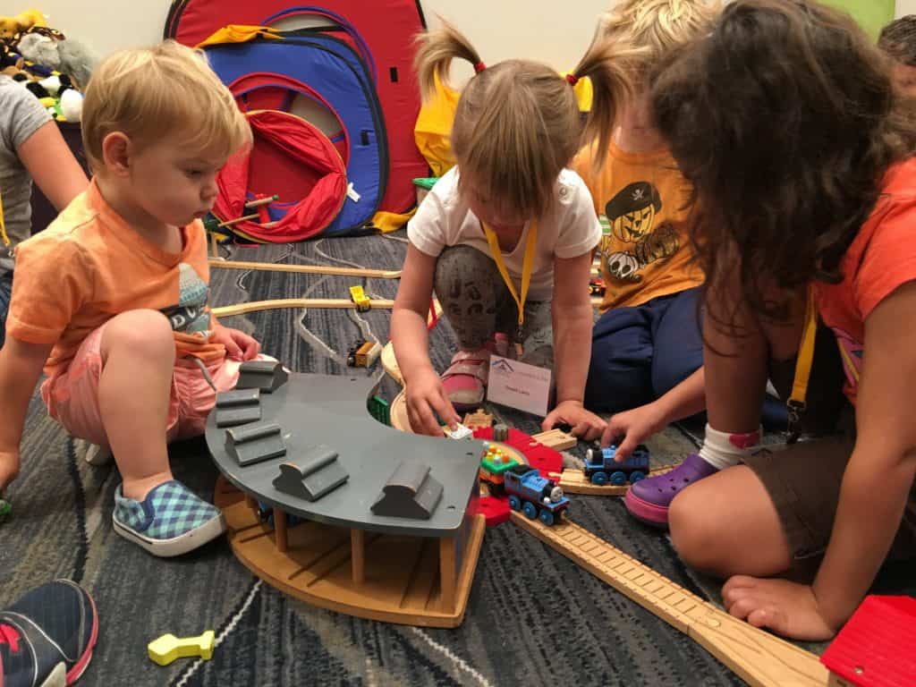 California Homeschool Conference: HSC 2016 -- Playing trains