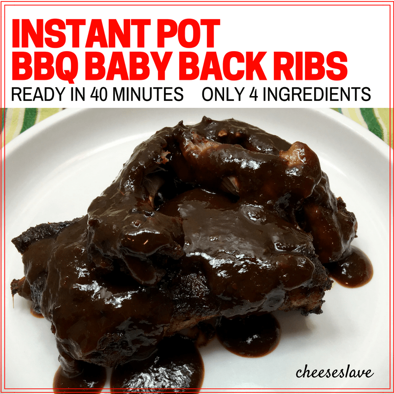 Instant Pot BBQ Baby Back Ribs: Cooks in 40 Minutes
