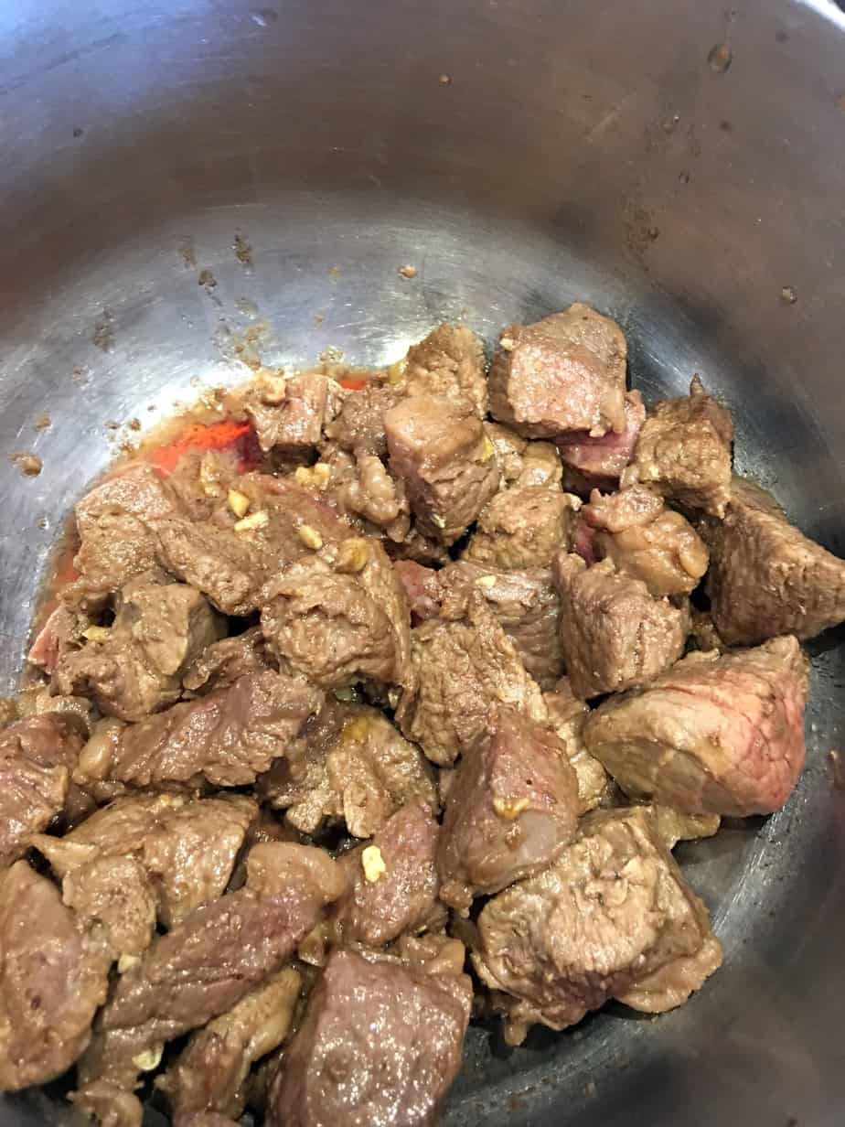 Gluten-free Beef Stew - Searing
