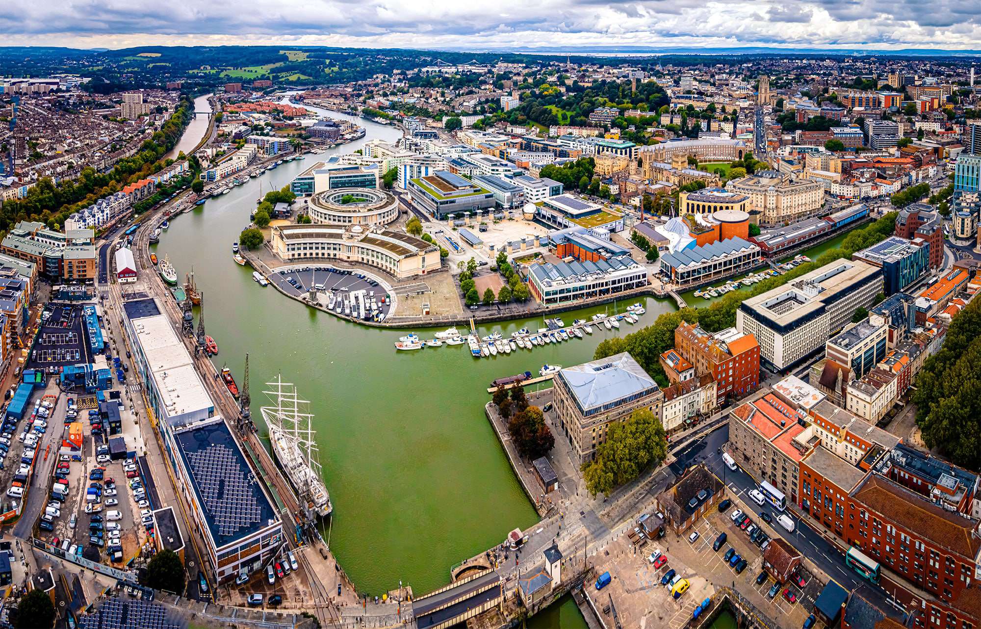 Aerial view of Bristol City