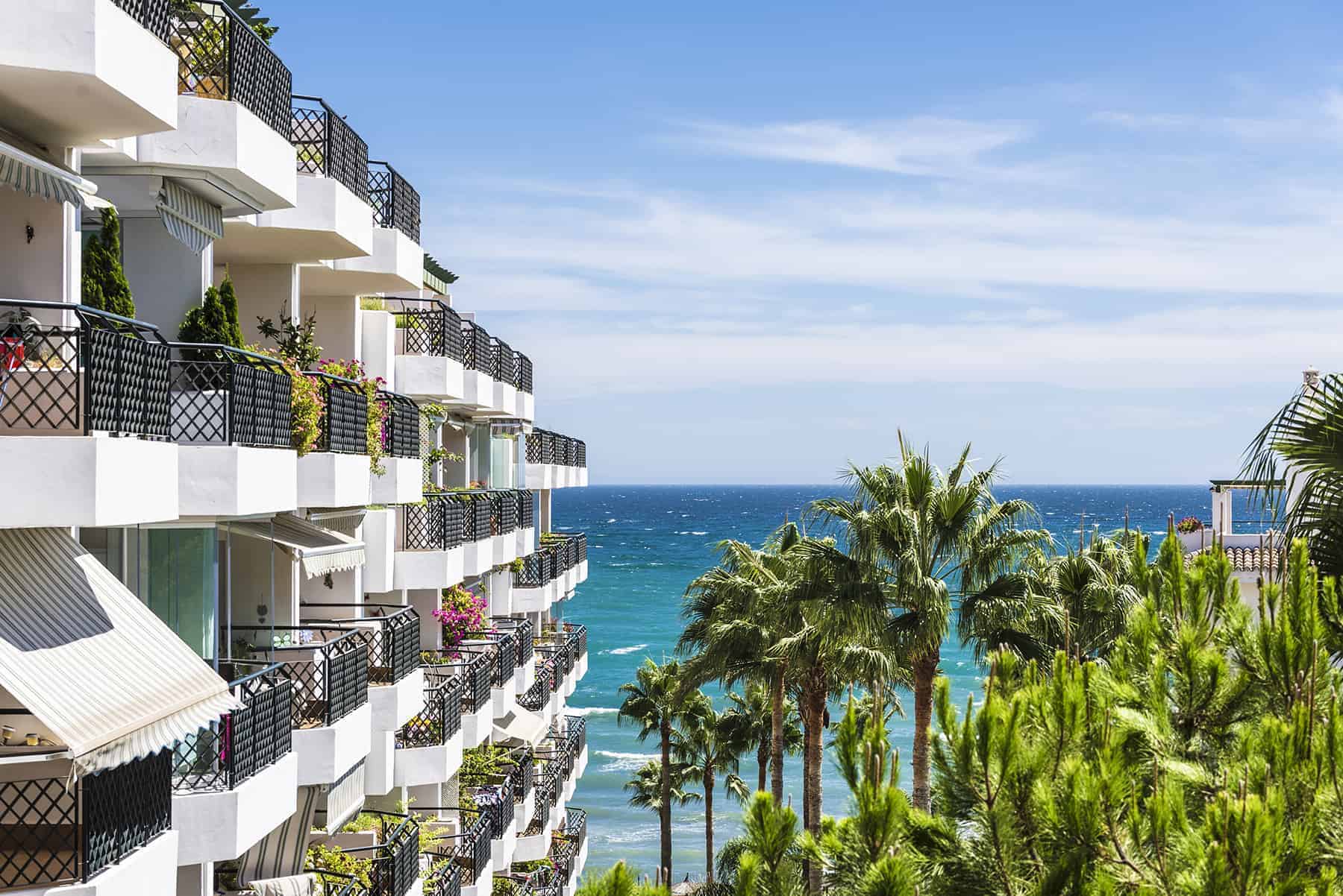 Beachfront apartments in the Costa del Sol, Spain