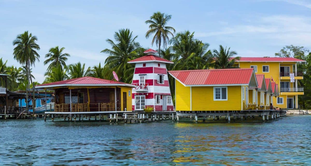 Bocas del Toro Town on Colon Island - Panama