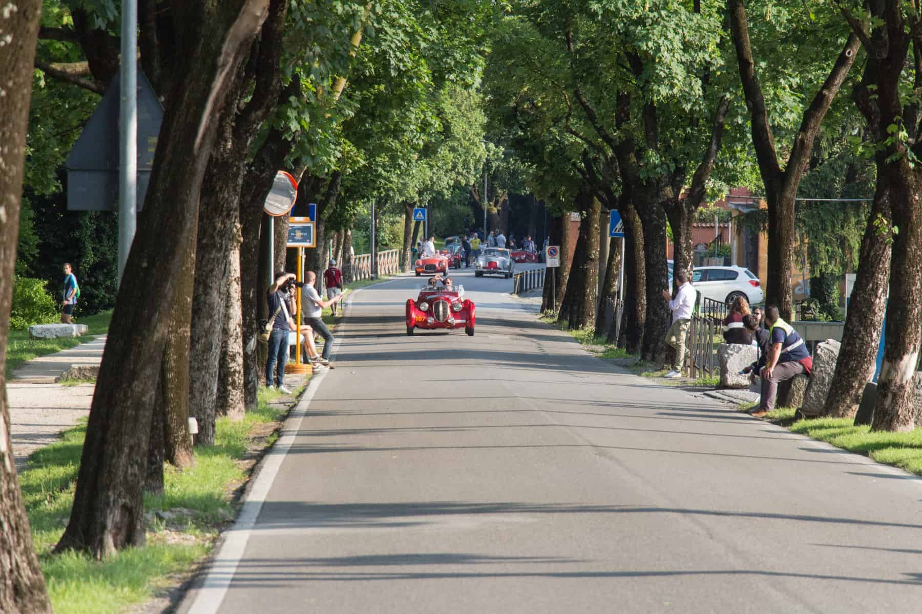 Brescia annual rally of vintage cars Mille Miglia