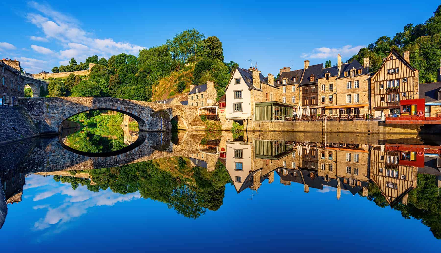 The old bridge in Dinan