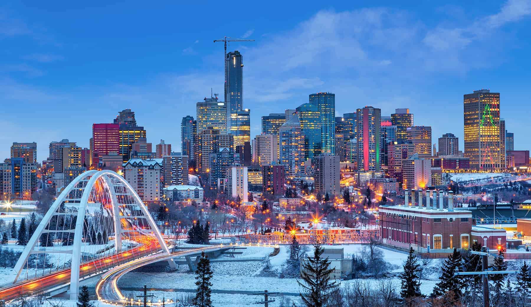 Edmonton in winter