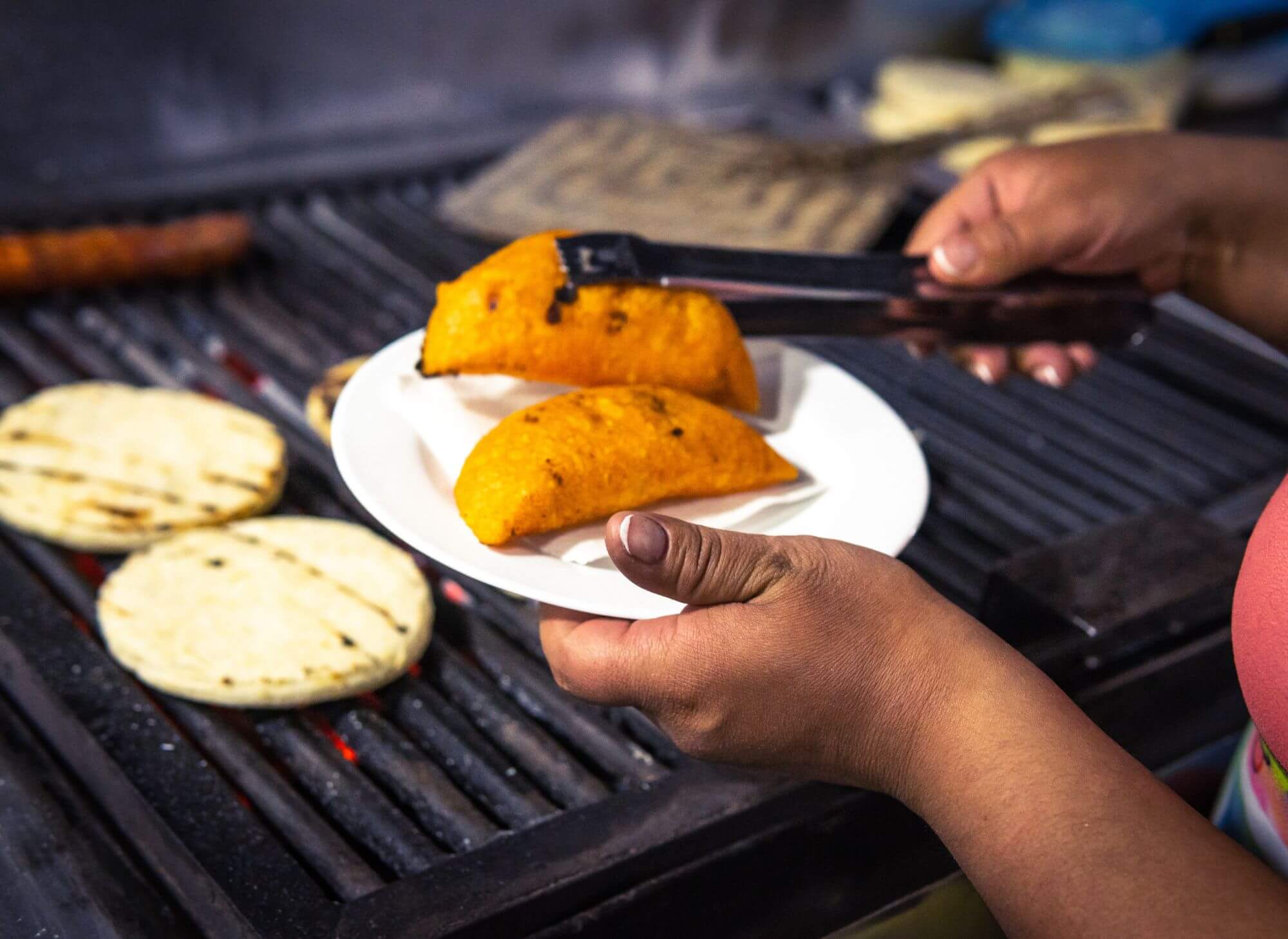 Little pastries - empanadas - traditional Colombian snack