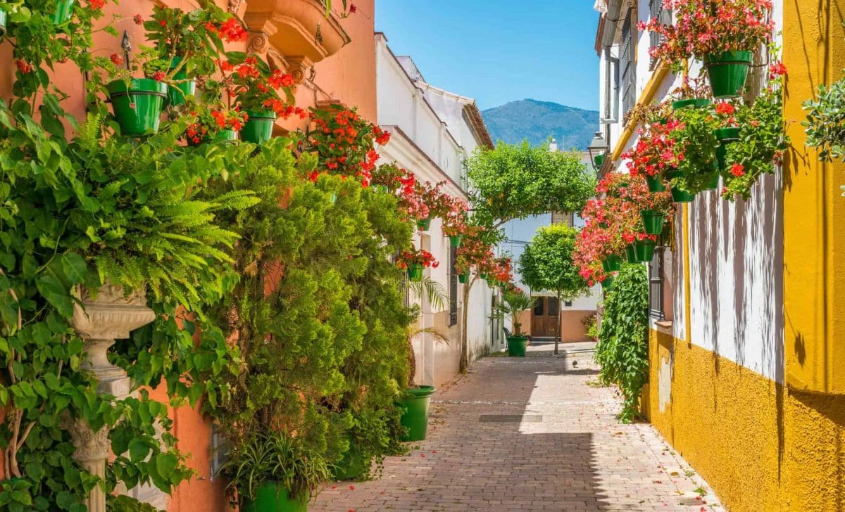 Estepona's pretty streets.