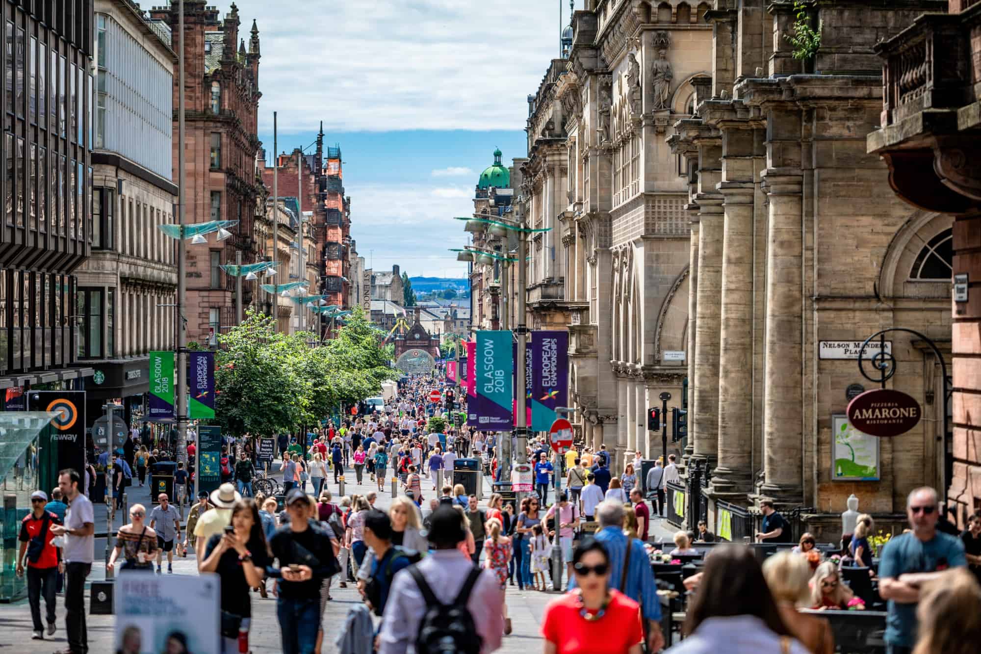 Glasgow Buchanan Street. Photo by&nbsp;Artur Kraft&nbsp;on&nbsp;Unsplash.