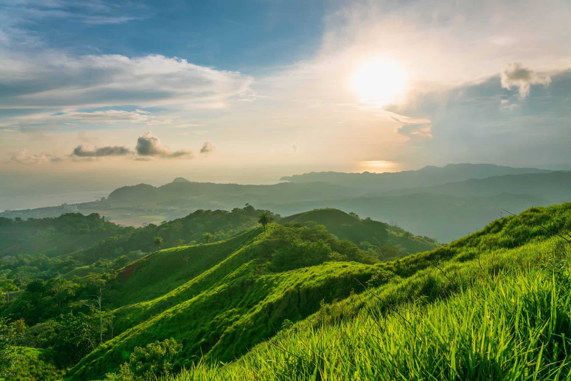 The rolling green hills of Jaco.