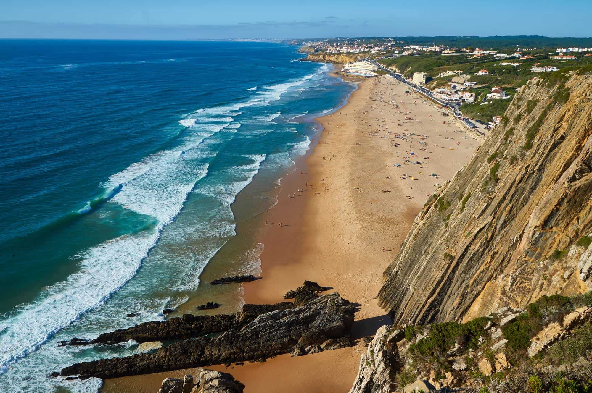 Praia da Adraga in the Sintra-Cascais Natural Park.