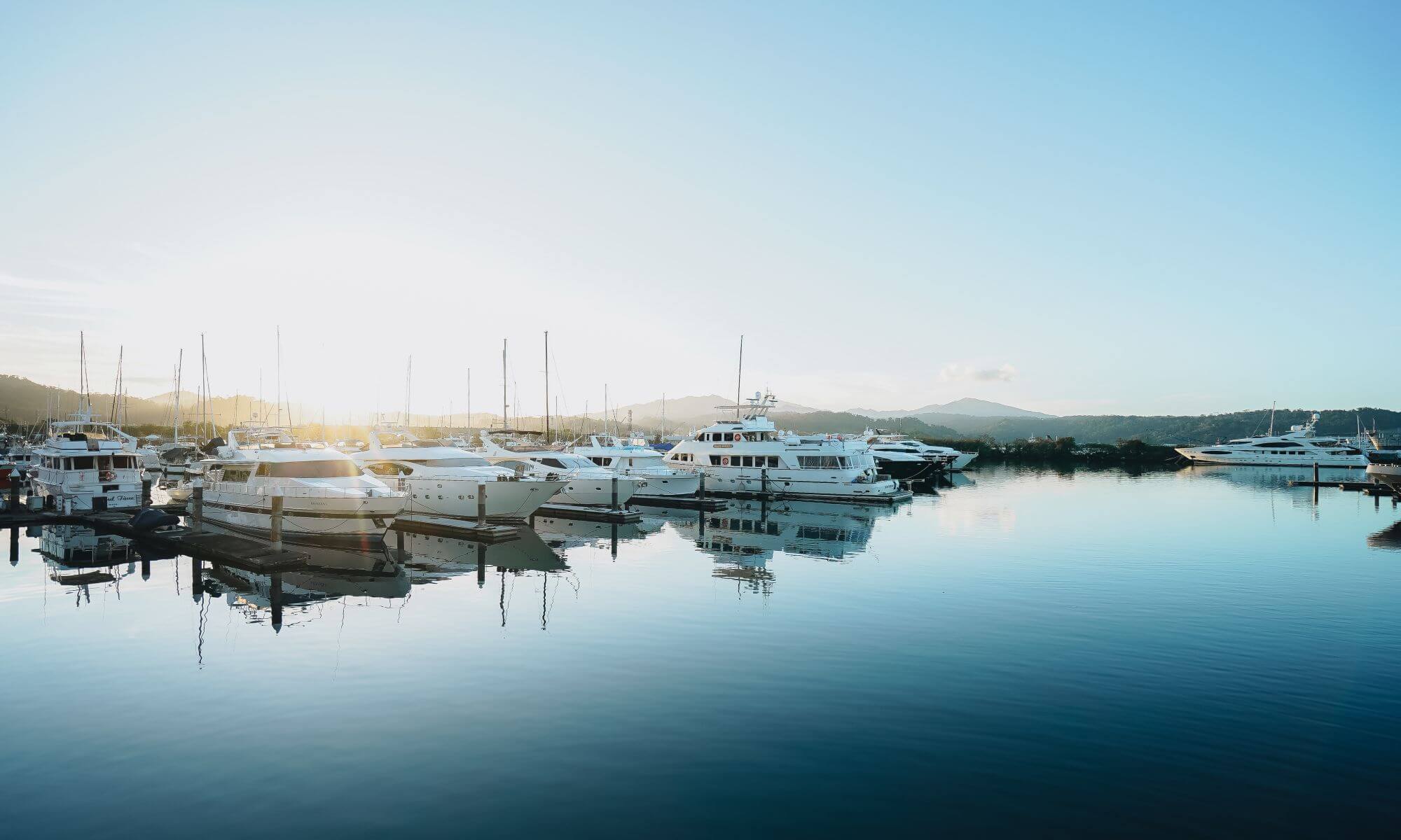 Marina in Subic Bay - luxury yachts and boats