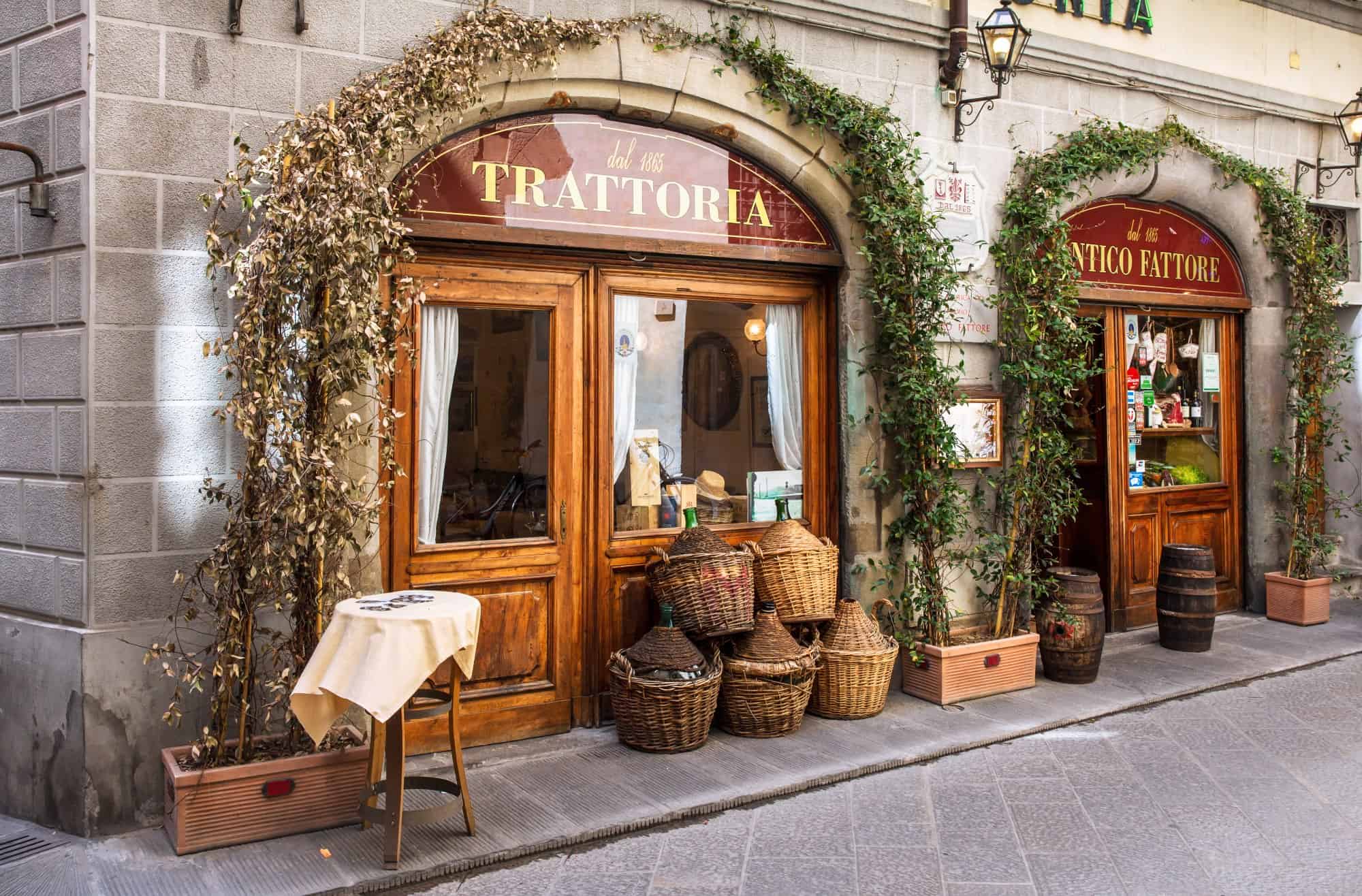 Traditional trattoria in Florence 