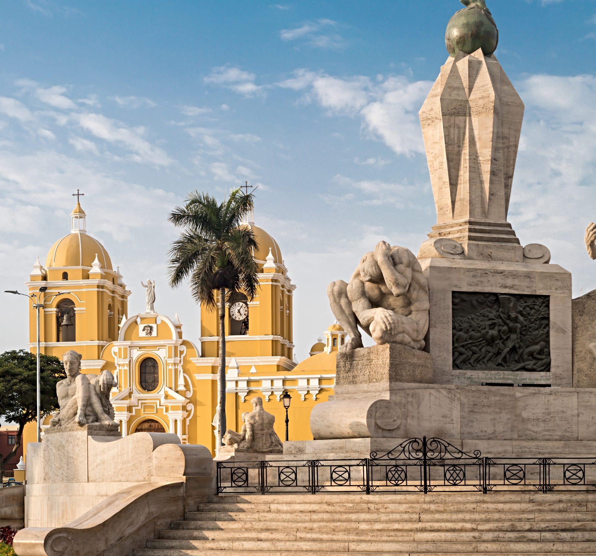 Trujillo, Peru: Cathedral church and the main square.