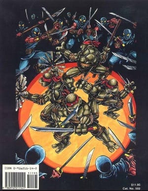 The back cover of TMNT and Other Strangeness
