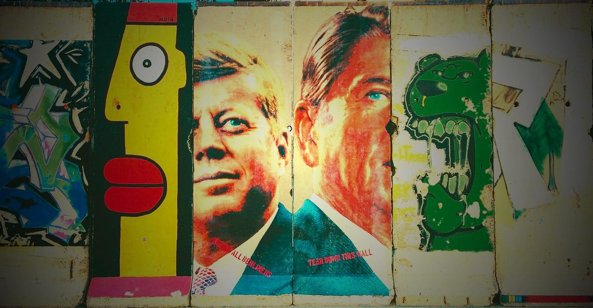 Photo of parts of the Berlin Wall