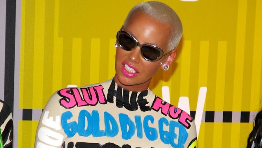 Amber Rose unten ohne