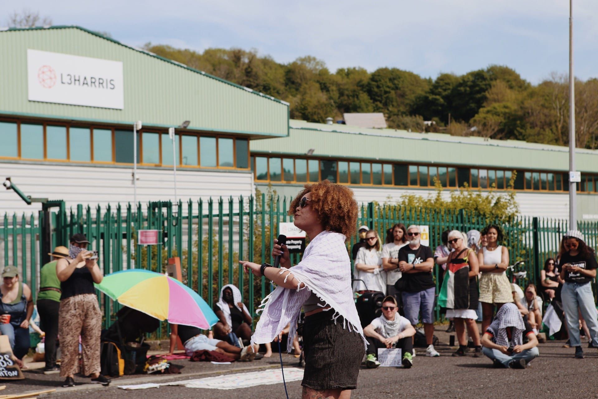 US arms company hit by protest on both sides of the Atlantic