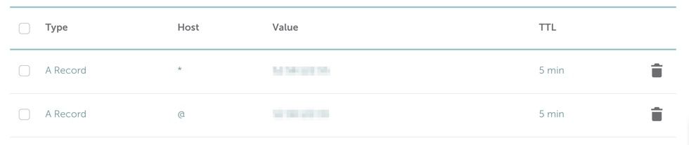 DNS setup