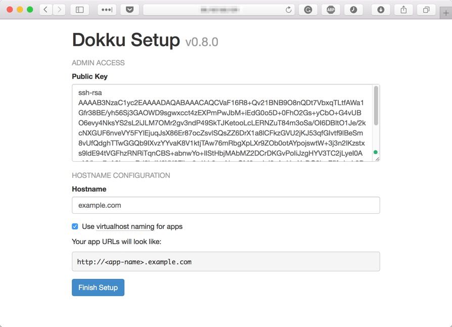 Dokku setup