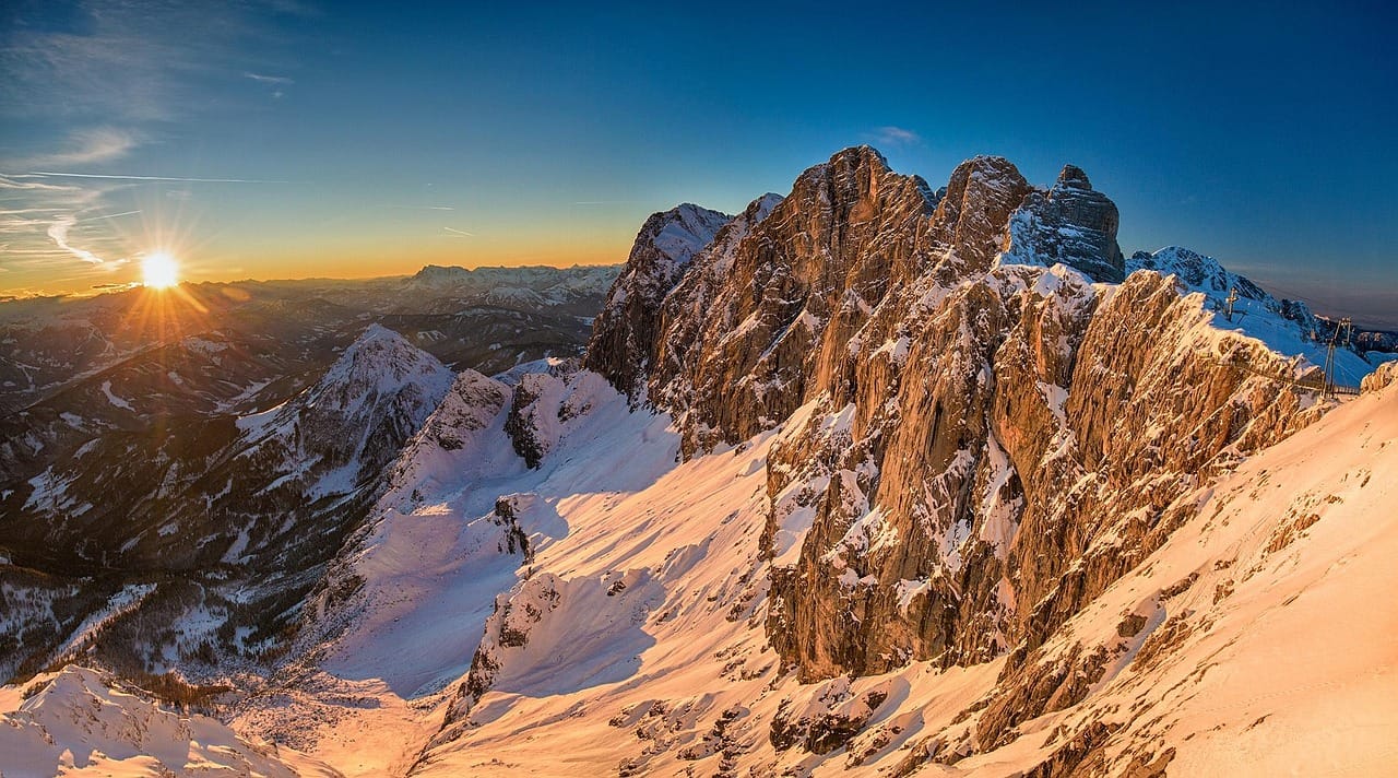alps, snow, mountains, mountain ranges, mountainous, mountain landscape, snow mountains, alpine, peak, summit, mountain view, sunset, dusk, twilight, setting sun, rock formations, dachstein, austria, landscape, nature, ramsau, winter, schladming, wintry, planai, view, alps, mountains, mountains, mountain view, dachstein, austria, austria, austria, austria, winter, view, view, view, view, view — photo from Pixabay