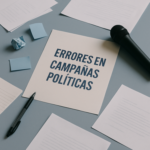 Los errores que más destruyen una campaña política (y cómo evitarlos)