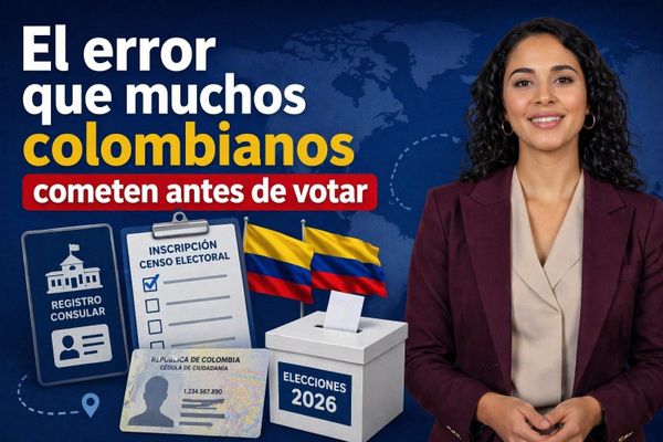 El error que muchos colombianos cometen antes de votar en el exterior