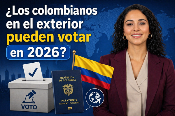 ¿Los colombianos en el exterior pueden votar en 2026?