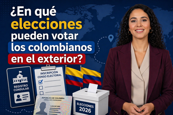 ¿En qué elecciones pueden votar los colombianos en el exterior?