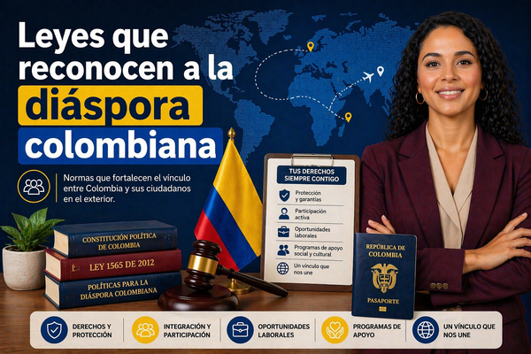Leyes que reconocen a la diáspora colombiana