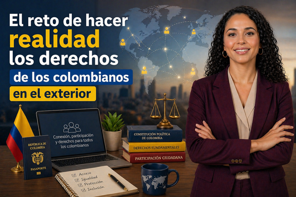 El reto de hacer realidad los derechos de los colombianos en el exterior