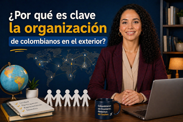 ¿Por qué es clave la organización de colombianos en el exterior?