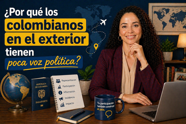 ¿Por qué los colombianos en el exterior tienen poca voz política?