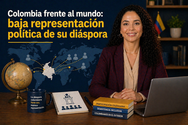 Colombia frente al mundo: baja representación política de su diáspora