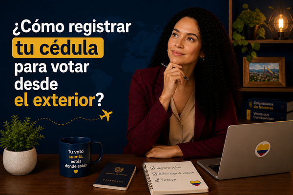 ¿Cómo registrar tu cédula para votar desde el exterior?