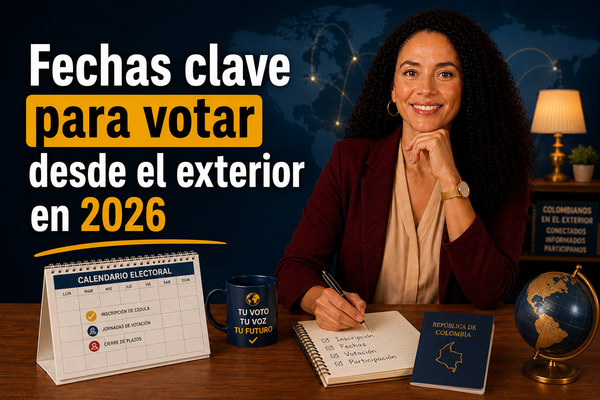 Fechas clave para votar desde el exterior en 2026