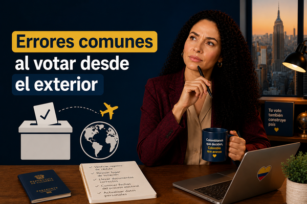 Errores comunes al votar desde el exterior