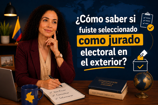 ¿Cómo saber si fuiste seleccionado como jurado electoral en el exterior?