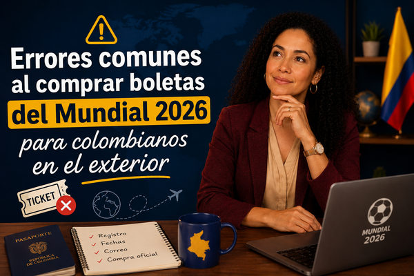 Errores comunes al comprar boletas del Mundial 2026 para colombianos en el exterior