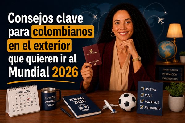Consejos clave para colombianos en el exterior que quieren ir al Mundial 2026