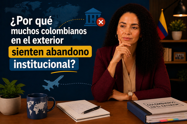¿Por qué muchos colombianos en el exterior sienten abandono institucional?