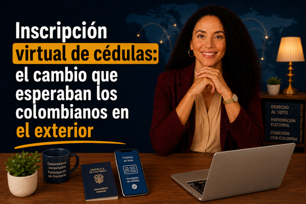 Inscripción virtual de cédulas: el cambio que esperaban los colombianos en el exterior