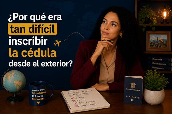 ¿Por qué era tan difícil inscribir la cédula desde el exterior?