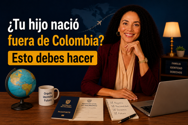 ¿Tu hijo nació fuera de Colombia? Esto debes hacer