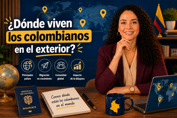 ¿Dónde viven los colombianos en el exterior?